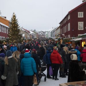 Lørdag på Julemarked Røros. Foto: Svein Eggan