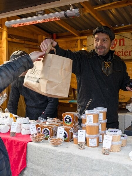 Et julemarked der du får de unike produktene. Foto: Privat